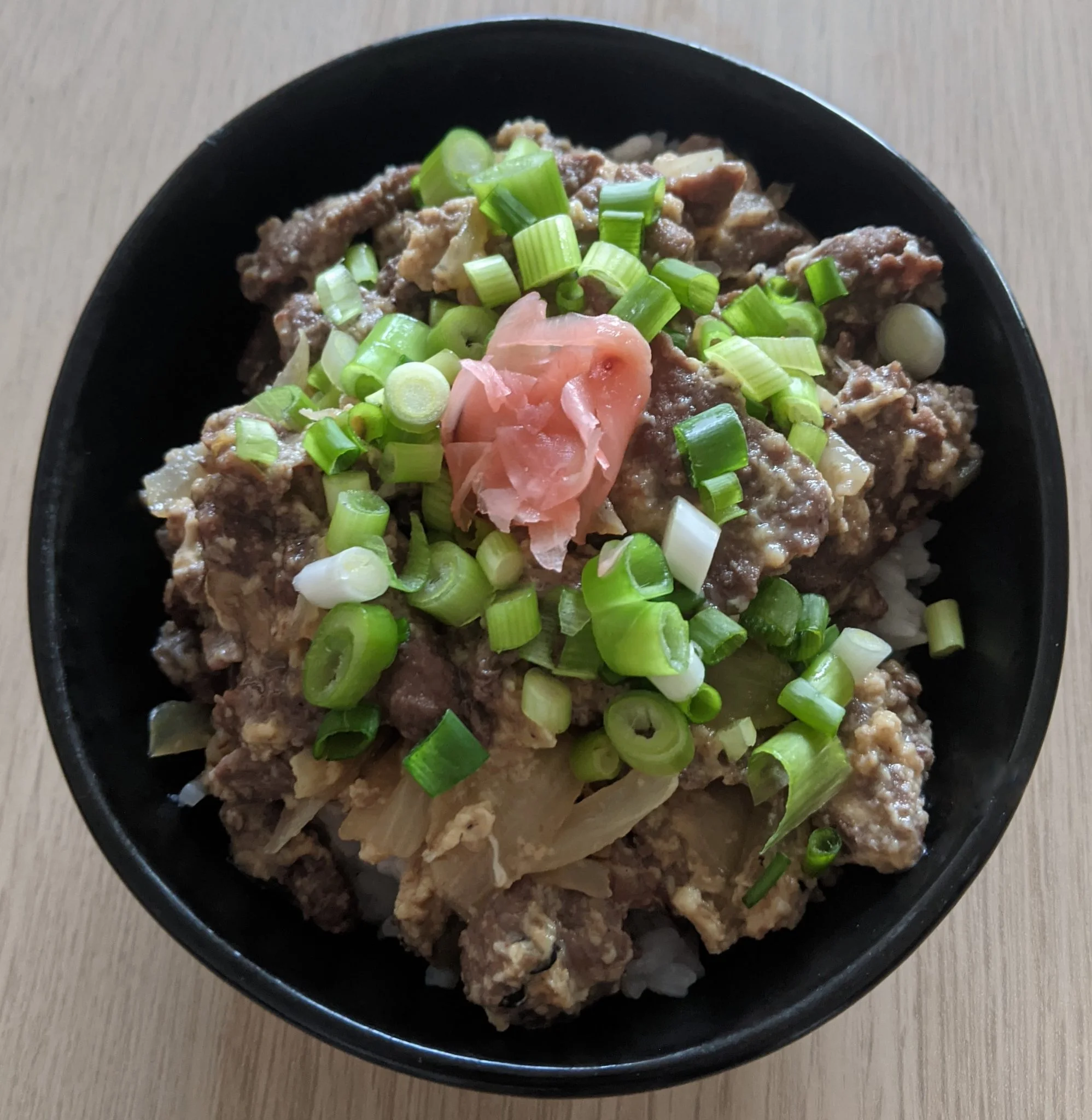 Gyudon (beef bowl)