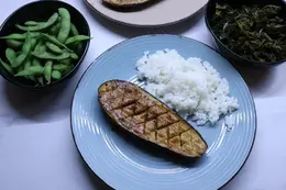 Miso glazed eggplant (Nasu Dengaku)
